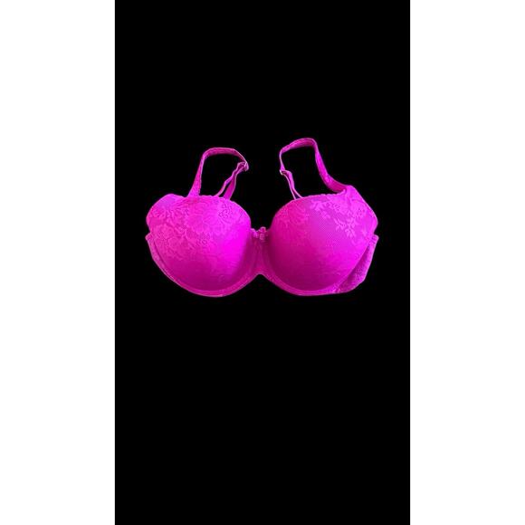 Victoria's Secret Bra 38D Body By Victoria Fuchsia Lace Color Adjustable Straps - Picture 6 of 10